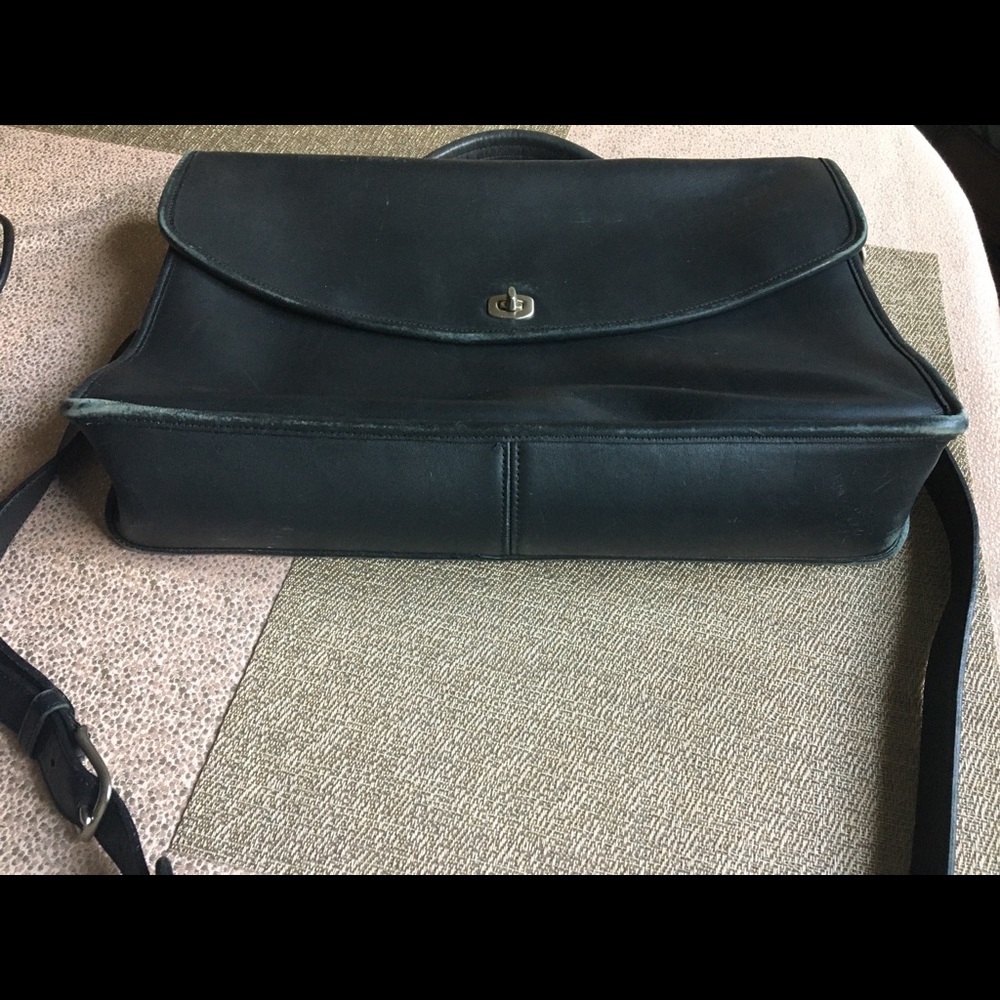 Unisex Coach Briefcase / Messenger Bag - Black